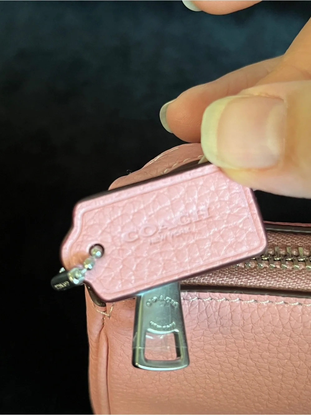 COACH Nolita 19 Cherry Blossom Pink  Sundae Ice Cream Graphic Shoulder Clutch